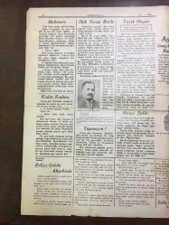 YENİ KÖROĞLU GAZETESİ - 3 EYLÜL 1932 - SAYI: 455 - EKMEK KAVGASI KIZIŞTI, DÜNYA NEREYE GİDİYOR DERSİNİZ? - 10 YIL MÜTAKERE - ROMANYA, RUSYA, İTALYA, FRANSA ORDULARI MANEVRADA - MAHMURE - KADIN KADINA - EVLİYA ÇELEBİ AKŞEHİR'DE - MUSTAFA HAYRİ BEY FOTOĞRAFI - HIRSIZ ŞOFÖR - AYTEN, GENÇ KIZLARIN ROMANI - BOMONTİ RAKI - PEYNİR EKMEKLE İDMAN OLMAZ - DUL, YETİM MAAŞI - PENDİK'TE ET 30 KURUŞ İSTANBUL'DA 90 KURUŞ - 2 YERE 340 KİŞİ - HACCACI ZALİM, ARAP TARİHİNDEN BİR PARÇA, ARAPLAR DİN GAYRETİYLE DEĞİL, ÇAPUL KEYFİLE SALDIRIYORLARDI. FAKAT TÜRKE DİŞ GEÇİREMEDİLER - PARA MI GÖNÜL MÜ? - KEMALETTİN ŞÜKRÜ - ÇOCUKLARA İSTİKBAL - MERSİN HAPİSHANESİ 1932 FOTOĞRAFI, HÜDAİ BEY, MUALLİM FERİDUN BEY - BERGAMA HANIMLARI 19632 FOTOĞRAFI