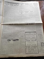 Cumhuriyet Gazetesi - 31 Ekim 1945 - Krizin En Şiddetli Safhası Yazan Nadir Nadi Köşe Yazısı - Truman İle Attle 11 Kasım'da Görüşecekler - Cumhuriyet Bayramımızın Hariçte Uyandırdığı Akisler - Evvelki Gün Ankara'da Yapılan Geçit Resminde Milli Şef Ve Kahraman Ordu Fotoğrafı - Arap Birliği Konseyi Bugün Toplanıyor Toplantıda Filistin Davası Görüşülecek - Etibba Odasının Yeni İdare Heyeti Dün Gece Belli Oldu - Baha Varnalı - Atatürk'ün Manevi Huzurunda Fotoğrafı - Çin'deki Savaş - Bugün Saraçoğlu Mahallesi Merasimle Açılmıştır - Bulgaristan'daki Hadiseler Ecnebi Muhabirlerinin Telgraflarına Yeniden Sansür Kondu - En Büyük Aşkım Bugün Marmara Sinemasında - Leyla'nın Aşkı Milli Ve Alemdar Sinemalarında - Cumhuriyet Rejimi Ve Vatandaşlık Fazileti Yazan Profesör Doktor Yavuz Abadan - Merhum Sami Yetikin Evindeki Müzayede Yazan Fikret Adil - Drakula'nın Oğlu Alkazar Sinemasında - Don Juan Şark Sinemasında - Bir Aşk Gecesi Nakleden Hamdi Varoğlu Yazı Dizisi - Hasan Ali Yücel Londra Radyosunda