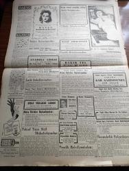 Cumhuriyet Gazetesi - 31 Ekim 1945 - Krizin En Şiddetli Safhası Yazan Nadir Nadi Köşe Yazısı - Truman İle Attle 11 Kasım'da Görüşecekler - Cumhuriyet Bayramımızın Hariçte Uyandırdığı Akisler - Evvelki Gün Ankara'da Yapılan Geçit Resminde Milli Şef Ve Kahraman Ordu Fotoğrafı - Arap Birliği Konseyi Bugün Toplanıyor Toplantıda Filistin Davası Görüşülecek - Etibba Odasının Yeni İdare Heyeti Dün Gece Belli Oldu - Baha Varnalı - Atatürk'ün Manevi Huzurunda Fotoğrafı - Çin'deki Savaş - Bugün Saraçoğlu Mahallesi Merasimle Açılmıştır - Bulgaristan'daki Hadiseler Ecnebi Muhabirlerinin Telgraflarına Yeniden Sansür Kondu - En Büyük Aşkım Bugün Marmara Sinemasında - Leyla'nın Aşkı Milli Ve Alemdar Sinemalarında - Cumhuriyet Rejimi Ve Vatandaşlık Fazileti Yazan Profesör Doktor Yavuz Abadan - Merhum Sami Yetikin Evindeki Müzayede Yazan Fikret Adil - Drakula'nın Oğlu Alkazar Sinemasında - Don Juan Şark Sinemasında - Bir Aşk Gecesi Nakleden Hamdi Varoğlu Yazı Dizisi - Hasan Ali Yücel Londra Radyosunda