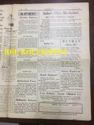 YENİ KÖROĞLU GAZETESİ - 7 EYLÜL 1932 - SAYI: 456 - AVRUPA'YI BİR EL KARIŞTIRIYOR AMA KİMİN ELİ? - HARP İSTİYORLAR - ALEM OK GİBİ GİDERKEN... - 10 KURUŞ YEVMİYE - AÇIK HESAP - AKREM-YILAN - SOFU HACA ve EVLİYA ÇELEBİ - 2000 LİRAYA BEKARLARA YAZIK OLUYOR - KURTULUŞ YOKTUR - BİR DÜĞÜN 3000 DAVETLİ 600 ATLI 500 KOYUN KESİLDİ 100 KAZAN PİLAV ZERDE YAPILDI - PARA MI GÖNÜL MÜ? - BERBERLERİN YARIŞI - MEKTEPLER AÇILIYOR - ATI ALAN ÜSKÜDAR'I AŞIYOR - ANAYA KIYILIR MI? - HACCACI ZALİM, ARAP TARİHİNDEN BİR PARÇA, BÜTÜN BASRA ve KÜFE KANA BOYANDI. KILIÇ KILICA - KEMALETTİN ŞÜKRÜ - KIBRIS ADASINDA TÜRK KIZLRI, KIBRIS KIZ LİSESİ 1932 MEZUNLARI FOTOĞRAFI, NİDAİ BEY - ÇOCUKLARA İSTİKBAL - BOKS, NURİ BEY FOTOĞRAFI