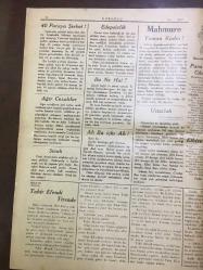 YENİ KÖROĞLU GAZETESİ - 10 EYLÜL 1932 - SAYI: 457 - HERKES TRAMPADA! BÜTÜN DÜNYA ALIŞ VERİŞTE, YENİ BİR YOL TUTTU: - TRAMPA - ALIŞ VERİŞTE HÜKUMETİN GAYRETİ - 40 PARAYA ŞERBET - AĞIR CEZALILAR - TAHİR EFENDİ TİRENDE - EDEPSİZLİK - AH BU İÇKİ AH! - MAHMURE YAMAN KADIN! - PARA MI GÖNÜL MÜ? - 30 YAŞINDA SÜNNET - FABRİKA, AMAN FABRİKA - 1 KOYUN 3 LİRA - DEVRAN, AH KADINLAR. - HACCACI ZALİM, HACCAÇ O GÜN DÜNYANIN EN ACIKLI BİR CİNAYETİNİ YAPTI. BU FACİA ÇOK TÜYLER ÜRPERTİCİDİR, 100 İHTİYAR KAZIKTA - ARAP TARİHİNDEN BİR PARÇA, KEMALETTİN ŞÜKRÜ - ÇOCUKLARA İSTİKBAL - SAMSUN AVCILARI TOPLUCA FOTOĞRAFI 1932 - 18 ÇOCUKLU HALİL DAYI ve AİLESİNİN 1932 FOTOĞRAFI