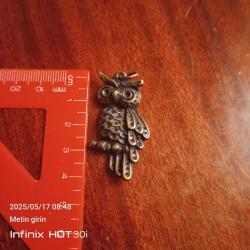 Baykuş Zamak Döküm Kolye Ucu