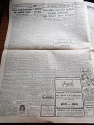 Cumhuriyet Gazetesi - 13 Haziran 1947 - Avrupa'yı Saran Buhran Köşe Yazısı - Amerika İle Sovyetler Arasındaki Gerginlik - Maliye Bakanı Halid Nazmi Keşmir'in Gelir Vergisine Dair Demeci - Amerikan Heyeti İzmir'de - Dünya İktisadi Durumu Vahim - Nakliyatta Kamyon Tren Ve Gemi Rekabeti - Prenses Neslişah Hakkında Aslı Çıkmayan Çok Çirkin Bir Dedikodu - Yunanistan'da 5 Sınıf Silah Altına Çağırıldı - 16. Asırda İstanbul'da Bir Musikili Temsil Yazan Refik Ahmed Sevengil - Necip Fazıl Kısakürek'in Büyük Doğu Gazetesi 4 Ay Kapatıldı - Leopold Levy'nin Sergisi Yazan Fikret Adil - Adak Yazan Kemal Ragıp Yazı Dizisi - Amerika'nın Yardımı Hakkında Pravda'nın Saçmaları -  Mesken Buhranına Karşı Yazan Burhan Felek Köşe Yazısı - Ankara Yedinci Hafta Koşularının Tahminleri Yazan Reşad Kuran - Süreyya Plajı Açılıyor - Şato Lokantası - Star Traş Bıçağı - Bugünkü Radyo Programı - Mimeograph Teksir Makineleri - Venüs Çam Kolonyası - Arlon Saat Mağazaları - Doktor Şükrü Mehmed Sekban