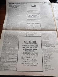 Cumhuriyet Gazetesi - 13 Haziran 1947 - Avrupa'yı Saran Buhran Köşe Yazısı - Amerika İle Sovyetler Arasındaki Gerginlik - Maliye Bakanı Halid Nazmi Keşmir'in Gelir Vergisine Dair Demeci - Amerikan Heyeti İzmir'de - Dünya İktisadi Durumu Vahim - Nakliyatta Kamyon Tren Ve Gemi Rekabeti - Prenses Neslişah Hakkında Aslı Çıkmayan Çok Çirkin Bir Dedikodu - Yunanistan'da 5 Sınıf Silah Altına Çağırıldı - 16. Asırda İstanbul'da Bir Musikili Temsil Yazan Refik Ahmed Sevengil - Necip Fazıl Kısakürek'in Büyük Doğu Gazetesi 4 Ay Kapatıldı - Leopold Levy'nin Sergisi Yazan Fikret Adil - Adak Yazan Kemal Ragıp Yazı Dizisi - Amerika'nın Yardımı Hakkında Pravda'nın Saçmaları -  Mesken Buhranına Karşı Yazan Burhan Felek Köşe Yazısı - Ankara Yedinci Hafta Koşularının Tahminleri Yazan Reşad Kuran - Süreyya Plajı Açılıyor - Şato Lokantası - Star Traş Bıçağı - Bugünkü Radyo Programı - Mimeograph Teksir Makineleri - Venüs Çam Kolonyası - Arlon Saat Mağazaları - Doktor Şükrü Mehmed Sekban