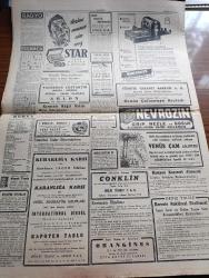 Cumhuriyet Gazetesi - 13 Haziran 1947 - Avrupa'yı Saran Buhran Köşe Yazısı - Amerika İle Sovyetler Arasındaki Gerginlik - Maliye Bakanı Halid Nazmi Keşmir'in Gelir Vergisine Dair Demeci - Amerikan Heyeti İzmir'de - Dünya İktisadi Durumu Vahim - Nakliyatta Kamyon Tren Ve Gemi Rekabeti - Prenses Neslişah Hakkında Aslı Çıkmayan Çok Çirkin Bir Dedikodu - Yunanistan'da 5 Sınıf Silah Altına Çağırıldı - 16. Asırda İstanbul'da Bir Musikili Temsil Yazan Refik Ahmed Sevengil - Necip Fazıl Kısakürek'in Büyük Doğu Gazetesi 4 Ay Kapatıldı - Leopold Levy'nin Sergisi Yazan Fikret Adil - Adak Yazan Kemal Ragıp Yazı Dizisi - Amerika'nın Yardımı Hakkında Pravda'nın Saçmaları -  Mesken Buhranına Karşı Yazan Burhan Felek Köşe Yazısı - Ankara Yedinci Hafta Koşularının Tahminleri Yazan Reşad Kuran - Süreyya Plajı Açılıyor - Şato Lokantası - Star Traş Bıçağı - Bugünkü Radyo Programı - Mimeograph Teksir Makineleri - Venüs Çam Kolonyası - Arlon Saat Mağazaları - Doktor Şükrü Mehmed Sekban