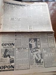 Cumhuriyet Gazetesi - 14 Ekim 1957 - Adnan Menderes Trabzon'da İsmet İnönü'ye Çok Şiddetli Bir Cevap Verdi  Fotoğraf- Celal Bayar Kıbrıs Bizim Malımızdır Dedi Fotoğraf - Mısır Suriye'ye Asker Gönderdi - İstanbul'da İlk Büyük Mitingi Hürriyet Partisi Yapıyor -  Ankara 19  Mayıs Stadı Açıldı  Fotoğraf - Cumhuriyetçi Millet Partisi Dün Şehrimizde 7 Miting Yaptı - 20 Liraya Bir Yahudi Yazan M. Kenan Kan Yazı Dizisi - İblisin Kızı Yazan Guy Des Cars Yazı Dizisi - Vergi Tatbikatı İle İlgili Meseleler Yazan Esad Tekeli - Bedri Rahmi Eyüboğlu Pazartesi Konuşmaları - Seçim Cilveleri Yazan Burhan Felek Köşe Yazısı - Rus Suni Peyki Arz Etrafında Bir Yıl Dönecek - Leyla Gencer Maria Callas'a Rakip - Gaziantep'te Adaylar Seçim Namazına Rağbet Ediyor - Vezüv Emaye Kömür Sobası - Nivea Krem - İstanbulspor Galatasaray İle Yenişemedi - Fenerbahçe Takviyeli Ankaragücünü 3 0  Yendi - Gül Kupası Atletizm Müsabakaları - Balkan Kros Birinciliği Mart'ta Ankara'da Yapılacak - Doğubank