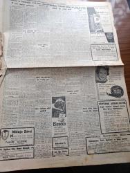 Cumhuriyet Gazetesi - 14 Ekim 1957 - Adnan Menderes Trabzon'da İsmet İnönü'ye Çok Şiddetli Bir Cevap Verdi  Fotoğraf- Celal Bayar Kıbrıs Bizim Malımızdır Dedi Fotoğraf - Mısır Suriye'ye Asker Gönderdi - İstanbul'da İlk Büyük Mitingi Hürriyet Partisi Yapıyor -  Ankara 19  Mayıs Stadı Açıldı  Fotoğraf - Cumhuriyetçi Millet Partisi Dün Şehrimizde 7 Miting Yaptı - 20 Liraya Bir Yahudi Yazan M. Kenan Kan Yazı Dizisi - İblisin Kızı Yazan Guy Des Cars Yazı Dizisi - Vergi Tatbikatı İle İlgili Meseleler Yazan Esad Tekeli - Bedri Rahmi Eyüboğlu Pazartesi Konuşmaları - Seçim Cilveleri Yazan Burhan Felek Köşe Yazısı - Rus Suni Peyki Arz Etrafında Bir Yıl Dönecek - Leyla Gencer Maria Callas'a Rakip - Gaziantep'te Adaylar Seçim Namazına Rağbet Ediyor - Vezüv Emaye Kömür Sobası - Nivea Krem - İstanbulspor Galatasaray İle Yenişemedi - Fenerbahçe Takviyeli Ankaragücünü 3 0  Yendi - Gül Kupası Atletizm Müsabakaları - Balkan Kros Birinciliği Mart'ta Ankara'da Yapılacak - Doğubank