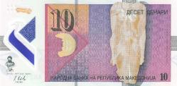 Makedonya 10 Dinar 2018 Çil Polimer