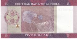 Liberya 5 Dolar 2016 Çil