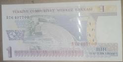 TÜRKİYE 1 YENİ TÜRK LİRASI   KAĞIT PARA