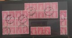 Cumhuriyet 1955  9. ATATÜRK SERİSİ  75 pul bazıları per ,üçlü ve blok ve Vekaletler sekizgen güzel damgalı Koleksiyon tamamlamak için ideal.