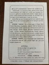 9 OCAK 2004 - TAKVİM YAPRAĞI - DOĞUM GÜNÜ HEDİYESİ - BÜYÜK SAATLİ MAARİF TAKVİMİ - LESSİNG - MİLLETLERARASI SAATİN KABULÜ - HALİ EDİP ADIVAR'IN VEFATI - ŞAİR CEMAL SÜREYA'NIN VEFATI - CEMAL SÜREYYA