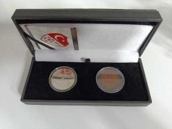 2020-2021 SÜPER LİG ŞAMPİYONU BEŞİKTAŞ T.C.DARPHANESİ GÜMÜŞ VE BRONZ HATIRA PARA SETİ