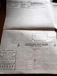 Cumhuriyet Gazetesi - 16 Eylül 1945 - Boğazlarımız Ve Amerikan Tezi Profesör Doktor Yavuz Abadan Köşe Yazısı - Irak Kral Naibi Geldi Fotoğraf - Amerikan Basını İngiltere'ye Yardım Edilmesi Aleyhinde - İstanbul Milletvekilleri Halkı Dinliyorlar - Acı Bir Kayıp Eczacı Hasan Dün Bir Kalp Krizi Neticesi Vefat Etti - Cemal Nadir Karikatür - Goering'in Hatıraları Yazı Dizisi - Haftanın Şakaları Yazan Burhan Felek - Lorel İle Hardi Çalgıcı Filmi İpek Sinemasında - Ciğerdelen Yazan Safiye Erol Yazı Dizisi - Beşinci Kol Saray Sinemasında - Zehra Bilir Ve İsmail Dümbüllü Beşiktaş Bahçesinde - Fenerbahçe Takımı Ajaks Futbolcularıyla Karşılaşıyor - Kira Kiralina Yazan Panait İstirati - Şişli Terakki Lisesi - Bugünkü Radyo Programı - Safiye Ayla Melahat İzmirli Ve Suzan Güven Cağaloğlu Çiftesaraylar Bahçesinde