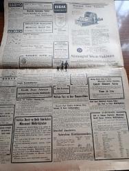 Cumhuriyet Gazetesi - 18 Aralık 1945 - Bir Tamim Yazan Nadir Nadi Köşe Yazısı - Meclis Dün Bütçe Görüşmelerine Başladı - Maliye Bakanı Nurullah Esad Sümer'in Bütçe İçin Verdiği Mühim İzahat - Hikmet Bayur Ekonomi İşlerini Daha İyi Görecek Bir Hükümetin Gelmesini Dilerim Dedi - Mısır Hükümeti İngiltere'ye Nota Verdi - Elektrik Fabrikası Tehlikeli Durumda - Tasarruf Haftası - Bu Gece Ay Tutulacak - Sanatkar Haluk Tanju'nun Resim Sergisi - İki Kıymetli Sanatkar Mithat Fenmen İle Orhan Borar'ın Verecekleri Konser - Azerbaycan Hükümeti Programını İlan Etti - Bir Aşk Gecesi Nakleden Hamdi Varoğlu - Zeytinyağı İşi Yazan Burhan Felek Köşe Yazısı - Penceredeki Kadın Bu Akşam Sümer Sinemasında - Münir Nurettin Selçuk - Bugünkü Radyo Programı - Borsa - Atomin Pantolon Pardesü