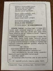 15 ŞUBAT 2004 - TAKVİM YAPRAĞI - DOĞUM GÜNÜ HEDİYESİ - BÜYÜK SAATLİ MAARİF TAKVİMİ - LA BRUYERE - DR. İLHAN DEMİRASLAN - ORHAN ASENA'NIN VEFATI - İTALYAN FİZİKÇİ GALİLEO DOĞDU - İKİ CEZA