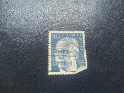 Almanya Pulu - Germany Stamp - Mektup Zarfından Kesilmiş / Postadan Geçmiş Pul Filateli - Almanya Pulu, 50 PARA - YABANCI PULLAR