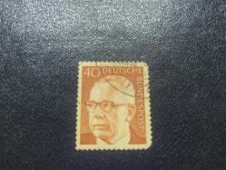 Almanya Pulu - Germany Stamp -  Mektup Zarfından Kesilmiş  / Postadan Geçmiş Pul Filateli - Almanya Pulu, 40 PARA - YABANCI PULLAR