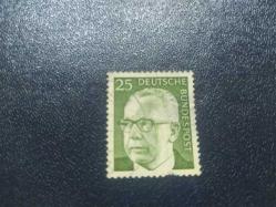 Almanya Pulu - Germany Stamp - Mektup Zarfından Kesilmiş  / Postadan Geçmiş Pul Filateli - Damgalı - ALMAN PULU, 25 PARA - YABANCI PULLAR