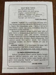 28 ŞUBAT 2004 - TAKVİM YAPRAĞI - DOĞUM GÜNÜ HEDİYESİ - BÜYÜK SAATLİ MAARİF TAKVİMİ - ATATÜRK - YUSUF ZİYA ORTAÇ - ATATÜRK'ÜN İSTANBUL'UN FAHRİ HEMŞERİSİ OLDU - OLAF PALME'NİN VEFATI - ÖLÜMÜN DÜŞÜNDÜRDÜKLERİ