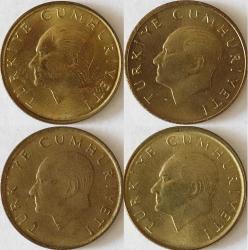 Türkiye Cumhuriyet 1989 Yılı 100 Lira  4 Adet 7724