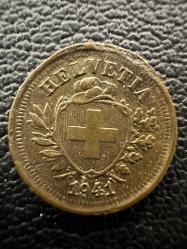 İsviçre 1 Rappen 1941. II. Dünya Savaşı Dönemi