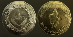 Libya 1/4 Dinar 2009 AU