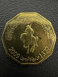 Libya 1/4 Dinar 2009 AU
