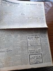 Cumhuriyet Gazetesi - 10 Temmuz 1947 - Döner Tekerlek Yazan Nadir Nadi Köşe Yazısı - İsmet İnönü Dün Başbakan Recep Peker İle Görüştü - Demokrat Parti'nin Bugün Yapılacak Toplantının Ehemmiyeti - Recep Peker Bugün Celal Bayar'ın Cevabına Mukabele Edecek - Hasan Ali Yücel İle Kenan Öner Davasının Yeni Şahidi - Hasan Ali Yücel Kenan Öner Ve Nihal Atsız Dünkü Mahkemede Fotoğraf - İzmir Fuarı - Prenses Elizabeth Nişanlandı - Atina'da Bir Suikast Meydana Çıkarıldı - Profesör Piccard Denizin 6000 Metre Derinliklerine İnmeye Hazırlanıyor - Yabancı Kadın Yazan Ahmed Hidayet Reel Yazı Dizisi - Aslan Yürekli Çavuş Bugün Ar Sinemasında - Küçük Hikaye Habibe Mollanın Kerameti Yazan Hasan Ali Ediz - Limanımıza Gelen Ve Giden Vapurlar - Bugünkü Radyo Programı - Müzeyyen Senar Işıl Büyükdere Beyaz Park'ta - Bulmaca - Yeni Konya Lokantası