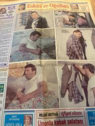 SABAH MELODİ GAZETESİ VE SABAH TELERAMA GAZETESİ KADINLARA ÖZEL GAZETESİ - 2 Ekim 1991-Türkan Şoray-7 Kocalı Hürmüz-Beşiktaş-Trabzonspor-Galatasaray-Atıf Yılmaz-Sadık Şendil-Tanju Gürsu-Süleyman Turan-Münir Özkul-Salih Güney-İzzet altınmeşe-Süleyman Turan-Mia Farrow-Barbara Hershey-Dianne west-Fikret Hakan-Kadir İnanır-Eskici ve Oğulları-Alexandre Mollet-dert ortağınız Gönül abla-Arthur Stone