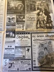 SABAH İSTANBUL GAZETESİ - 5 Mart 1999-Sarı sayfalar- üç baba hasan-levent kırca-oya başar-hayat güzeldir-acaba hangisi-sen hiç ateşböceği gördün mü-bkm oyuncuları- yılmaz erdoğan-eski çamlar bardak oldu-popcorn-nice yıllara-yol-cineplex-kraliçe elizabeth- tatlı charity-cineplex odeon-cinemax-komik çocuklar mahallesi-pamuk prenses-propoganda-kemal sunal-meltem cumbul-metin akpınar-rafet el roman-broadway- keşanlı ali destanı-haldun taner-casper-çocukcafe-peter pan-onur durmuş-Erol Kaya-İdris güllüce-Osman Albayrak-Yahyabaş-Serdar Yılmaz-Arif Calva-Ahmet Genç-Nusret Bayraktar-Yetkin Çavdar-