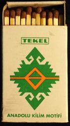 TEKEL KİBRİT ANADOLU KİLİM MOTİFİ 1994