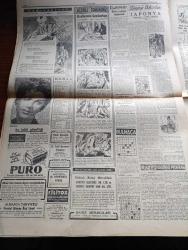 Cumhuriyet Gazetesi - 25 Temmuz 1956 - Kıbrıs Davasında Türk Hukuku En Eskidir Ve Kıymeti Haizdir - Erivandan Kurtulmak İsteyen Ermeniler -  İsmet İnönü Taşlıktaki Evinde Kıbrıs Hakkında Konuşurken Fotoğraf -  Başbakan Adnan Menderes Afganistana Hareket Etti -  Lozan Muahedesinin 33. Yıldönümü - Binicilerimizin Londra'da Kazandıkları Başarılar - Binicilik Ekibi Kaptanı Binbaşı Salih Koç Fotoğraf - Gülhane Parkında Yapılan Ev Kedi ve Köpekleri Arasında Müsabaka - Beynelmilel Yelken Müsabakaları - İki Devrin Perde Arkası Yazan Samih Nafiz Tansu Yazı Dizisi - Karanlıkta Sesler Yazan Perihan Zorlu Yazı Dizisi - Mussolini'nin Çocuklarına Maaş Bağlanıyor -Yeni Araba Vapurları - Borsa - Adalar Güzeli Ve Film Yıldızı Ayten Çankaya Puro Tuvalet Sabunu Kullanıyorum Diyor - Karacaoğlan Yazan Yaşar Kemal Resimleyen Münif Fehim Yazı Dizisi - Resimli Romanımız Kraliçenin Gerdanlığı Yazan Pierre Gordeaux - Tenisçi Nazmi Bari Fotoğraf - Futbol Hakem Mektebi Açılıyor - Novi Belgrad Voleybol Takımı