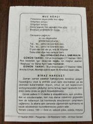 17 HAZİRAN 2004 - TAKVİM YAPRAĞI - DOĞUM GÜNÜ HEDİYESİ - BÜYÜK SAATLİ MAARİF TAKVİMİ - PİR SULTAN ABDAL - PROF. DR. SAMİ AKALIN - RUS BESTEKARI İGOR STRAVİNSKİ DOĞDU - AMELİA ERHART ATLANTİĞİ UÇAKLA AŞAN İLK KADIN PİLOT - BİRAZ HAREKET