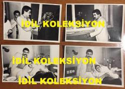 LEVENT KIRCA'NIN İLK EŞİ NUR DİNER'İN ÇOCUKLARI OĞULCAN KIRCA'NIN DOĞUMUNU YAPTIĞI GÜN HASTANEDE ÇEKİLMİŞ 4 FARKLI ÖZEL KARENİN YER ALDIĞI 4'LÜ ORİJİNAL FOTOĞRAF SETİ - FOTOĞRAFLAR 18 x 12 cm EBADINDADIR - ÖZEL ARŞİV, 4 TEMMUZ 1977