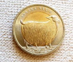 ANKARA KEÇİSİ HAYVANLAR SERİSİ HATIRA PARASI BİMETAL 2015 ÇİL