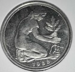 ALMANYA  1988 J    50 PFENNIG