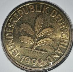 ALMANYA  1991 J    10  PFENNIG