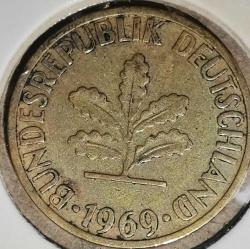 ALMANYA  1969 G    5  PFENNIG