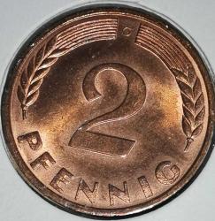ALMANYA  1969 G   2  PFENNIG