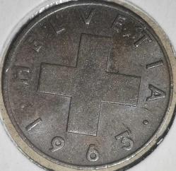 İSVİÇRE 1963  1 RAPPEN