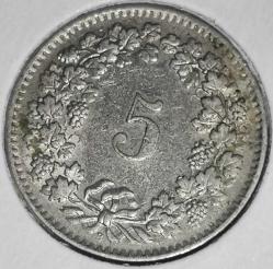 İSVİÇRE 1962  5  RAPPEN