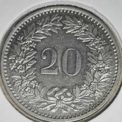 İSVİÇRE 1975   20  RAPPEN