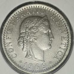 İSVİÇRE  1969   20 RAPPEN