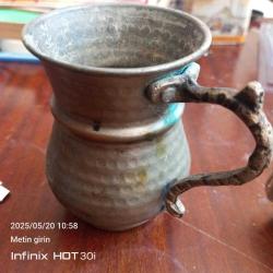 BAKIR - AYRAN MAŞRAPASI - AĞIZ ÇAPI 7 CM - YÜKSEKLİĞİ 10 CM