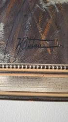 ressam imzalı yağlı boya tablo