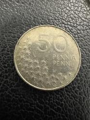 Finlandiya 50 Peni Penni 1991