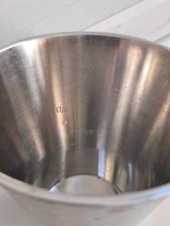 ÇELİK LİTRELİK ÖLÇÜ KABI AZ KULLANILMIŞ 1 LİTRE