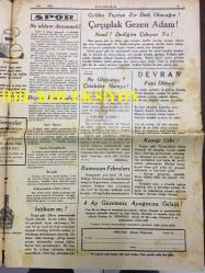 YENİ KÖROĞLU GAZETESİ - 21 ARALIK (KANUNUEVVEL) 1932 - SAYI: 486 - SIRP-İTALYAN POLİTİKASI DAVUL DERİSİ GİBİ GERİLDİ - GÜMÜŞ CUMHURİYET LİRALARI BASILIYOR - HÜLAĞU ARAP HALİFEYİ HAMAMDAN NASIL ÇIKARDI? HİKAYE, ŞİMDİKİ SEVDALAR - YOSMA OYNAYIP KAN DÖKMEK YOK! - ÜFÜRÜK! - ŞEHİRLİNİN FENDİ KASABAYI YENDİ! - SİNEMALAR, ELHAMRA, MELEK, GRETA GARBO, RAMON NAVARRO, BÜYÜK CASUSLUK FİLMİ MATAHARİ - BOMONTİ RAKI - DAYAN FENERBAHÇE! - ÇIRILPILKA GEZEN ADAM! - RAMAZAN FIKRALARI - KANLI KULE CİNAYETİ, DAYAK! - TÜRK NELER YAPAR? - ANADOLU ORTASINDA TÜRK VARLIĞI - ÇANKIRI ORTA MEKTEBİ İKİNCİ SINIF GENÇLERİ FOTOĞRAFI