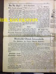 YENİ KÖROĞLU GAZETESİ - 24 ARALIK (KANUNUEVVEL) 1932 - SAYI: 487 - İNGİLİZ DONANMASI İRAN LİMANLARINDA CAKA SATIYOR - İSMET PAŞA DEDİĞİNİ YAPTI, BORÇ ALMADI, BORÇ ÖDEDİ - HALİFE İLE HÜLAGU - KAN, BIÇAK, TABANCA - PERŞEMBE RAMAZAN - MOSTRALIK OLMAK İSTEYENLERLE KIZ BABALARI, ŞU YAZIYI OKUYUN BAKALIM - HİKAYE, ŞEHİRLİNİN FENDİ KASABALIYI YENDİ - SARIK HAVALANDI - İDAM! - KIŞ ve MAHPES - BİR ARŞIN KAR - SİNEMALAR, ELHAMRA ve MELEK, EN BÜYÜK ARTİSTLER GRETA GARBO, RAMON NAVARRO, BÜYÜK CASUSLUK FİLMİ MATAHARİ - 6 ÇOCUKLULAR - TÜRKÇE EZAN - EL KUR'AN, HİLMİ KİTAPHANESİ - KANLI KULE CİNAYETİ, NASIL KURTULDU?